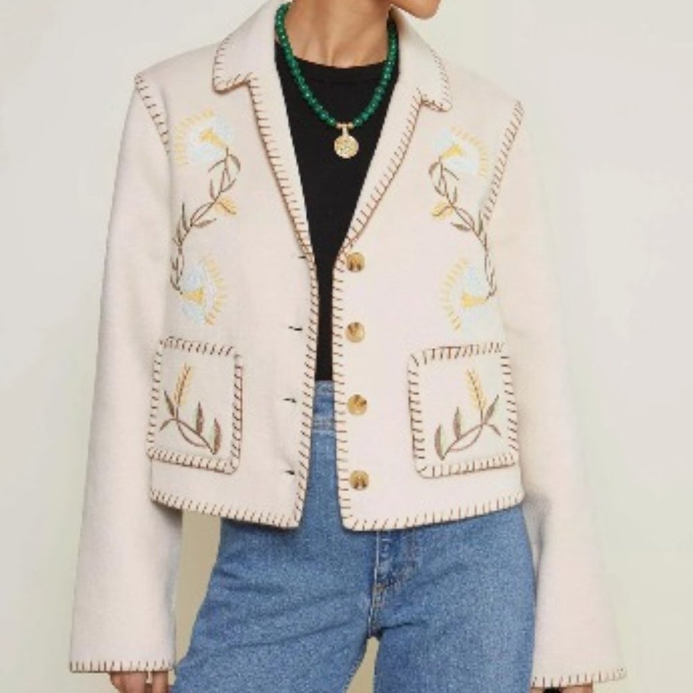 RIXO Sunday Wool Jacket (UK 8/US 4)